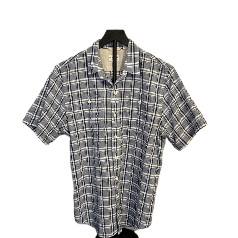 Dockers Plaid Short Sleeve Button-Up Shirt – Men's Medium